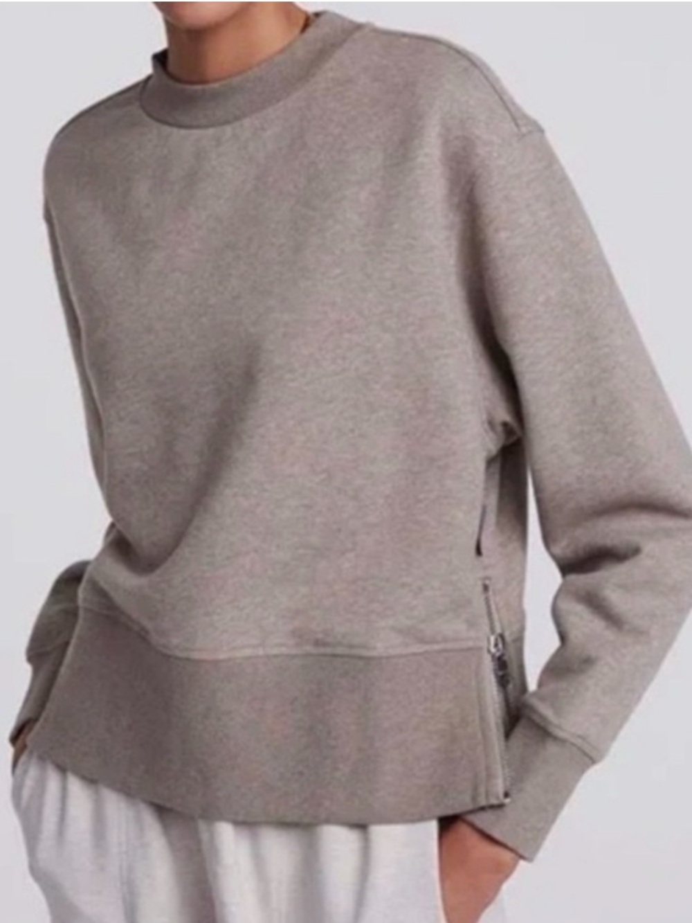 Varley Eton Sweat Side Zip Pullover Sweatshirt